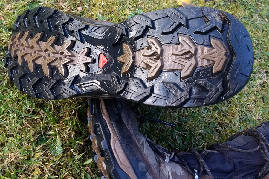 Salomon X Ultra Trek GTX Hiking Men's Size 9 Black High Boots Gore-Tex